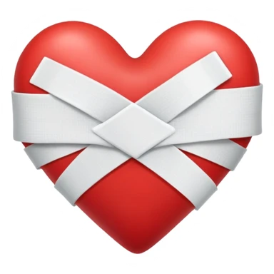 heart bandaged sticker