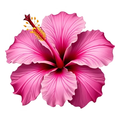 pink carnivorous hibiscus  sticker
