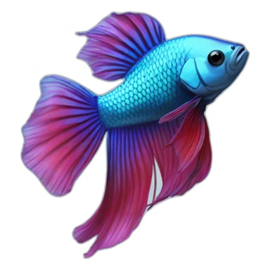 Betta fish sticker