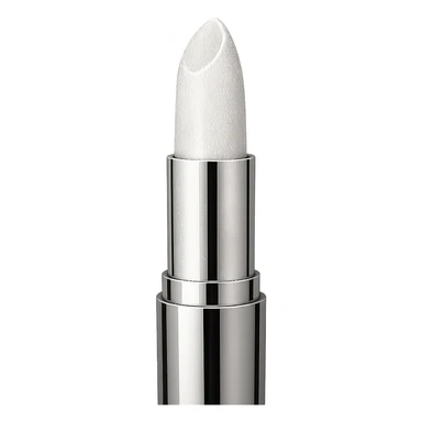 white sparkly lipstick sticker