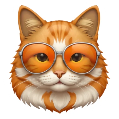 Cat wearing sunglasses sticker