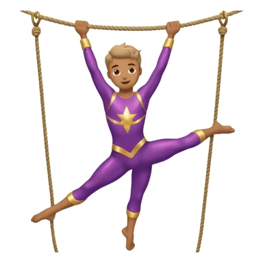 Acrobat – Slim performer mid-flip or balancing on rope sticker