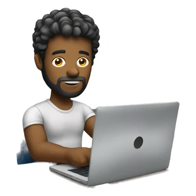 Graphic Designer man with laptop sticker