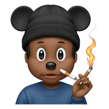 Mickey racaille qui fume  sticker