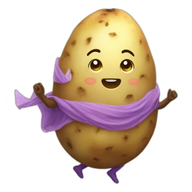 Hapoy potato-fairy sticker