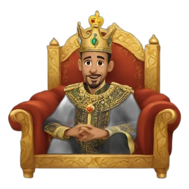 King of morocco sticker