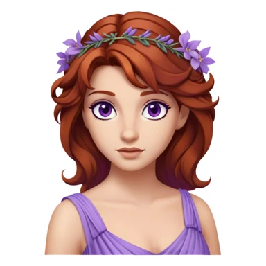 In Disney’s Hercules (1997), Megara is a witty and independent woman with auburn hair, purple eyes, and a lavender Grecian-style dress sticker