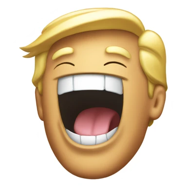 donald trump laughing sticker