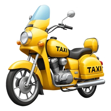 Un taxi que sea una moto y que ponga taxi y que sea una moto sticker