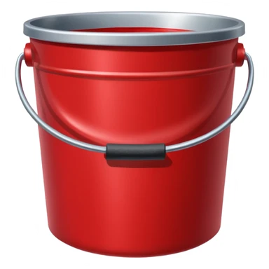 red paint bucket sticker