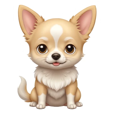 cute white chihuahua sticker