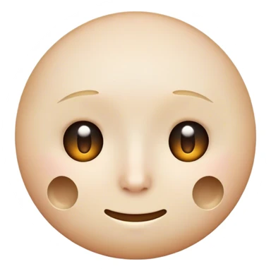 neutral face emoji with small hole at bottom  sticker