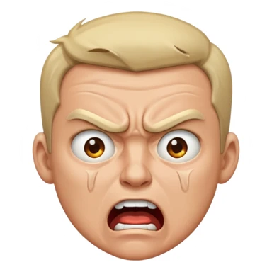 gay angry rage screaming loudly cryjng sticker