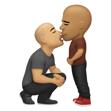 Vin diesel kissing the rock sticker