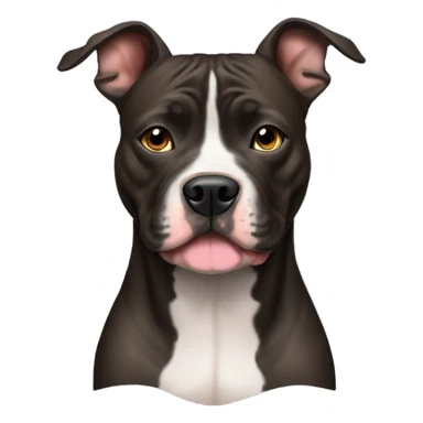 American pitbull terrier dark brindle sticker
