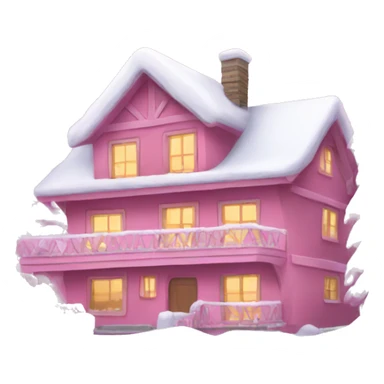 Pink winter wonderland  sticker
