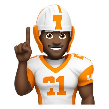 Tennessee volunteer fan white sticker
