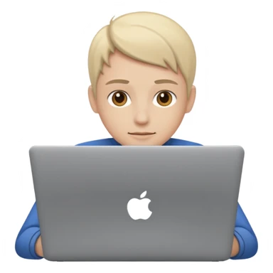 seller with laptop sticker