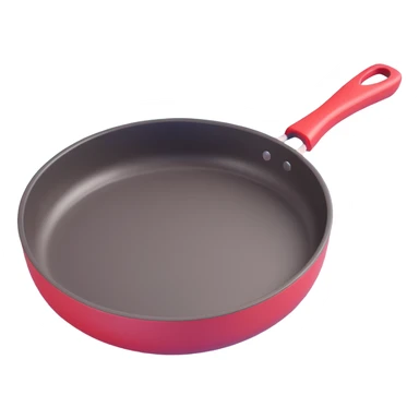 frying pan, soft shading, playful sticker