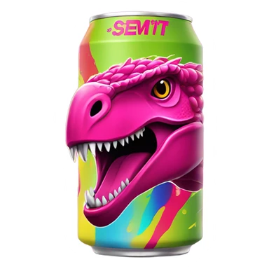 Rasperry raptor Energy Drink  sticker