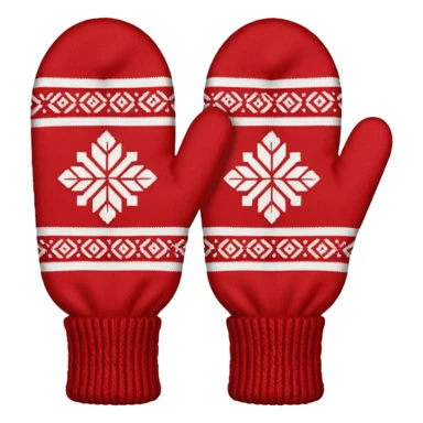 norwegian knit mitten selbu single sticker