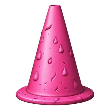 pink lava traffic cone sticker