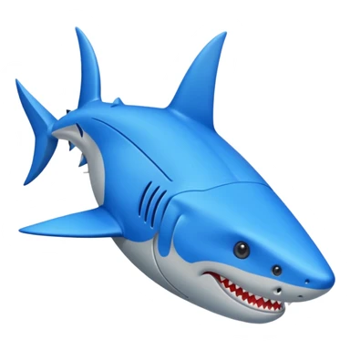 Tiburón con zapatos azules  sticker