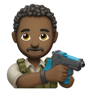 Farao with a water pistol ￼ sticker