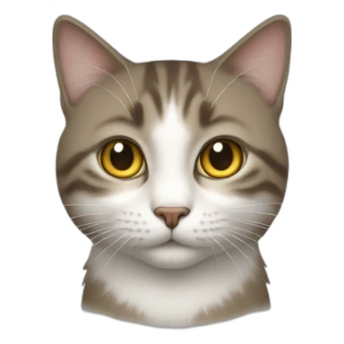Un chat qui court sticker
