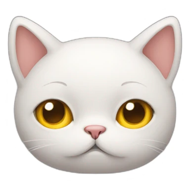 A cat that is sad sticker