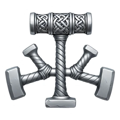 Thor hammer with nordic knots from Skane Sweden sticker