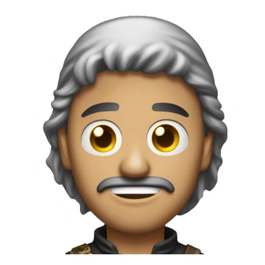 Demoño con parche e el ojo de pirata sticker