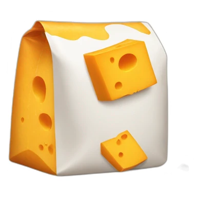 a bag of cheddar cheese sticker