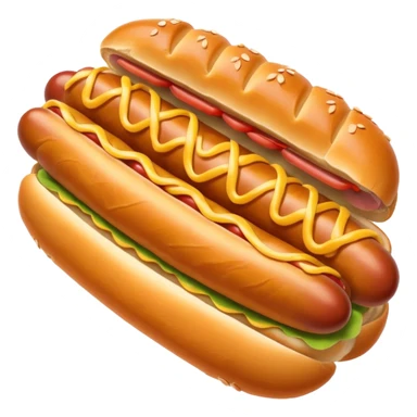 croissant hot dog sticker