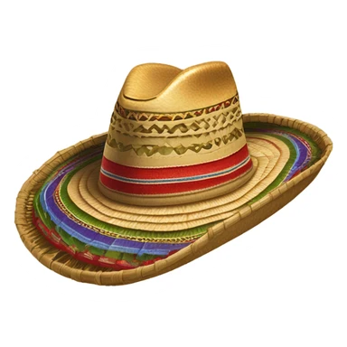 Sombrero vueltiao with an accordion sticker