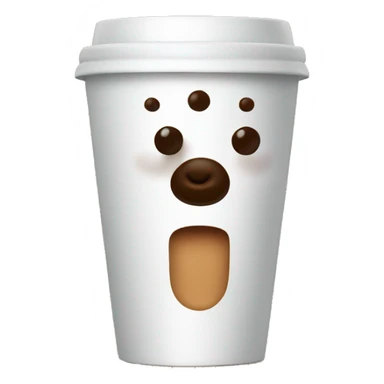 A coffe cup sticker