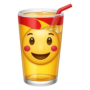 Emoji drinking redbull sticker
