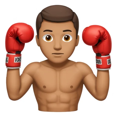 Can you make a cardboard box man with boxing gloves sticker