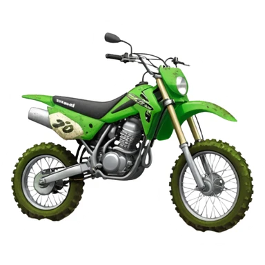 green kawasaki 250 dirt bike sticker