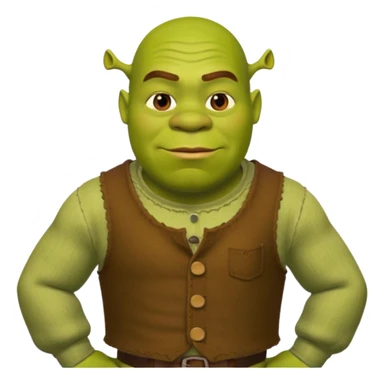 Shrek from the movie sticker