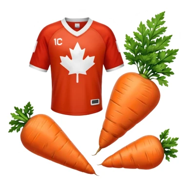 Add a team Canada jersey to the carrot in the top left.  sticker
