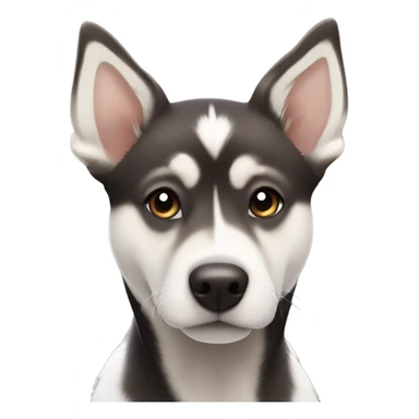 Burmese Mountain husky lab mix that is black and white and Brown ￼￼ sticker