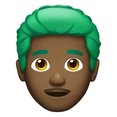 frank ocean green hair sticker