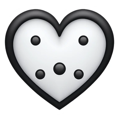 Esse emoji "🤍" com bolinhas pretas  sticker