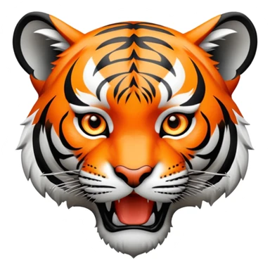 tiger face pointing finger forward for Twitch emote sticker