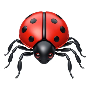 robot ladybug flying sticker