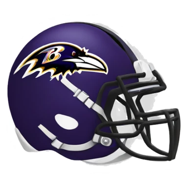Baltimore ravens helmet sticker