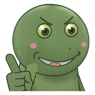 Emoji sticking up middle finger sticker