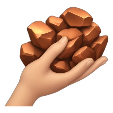 handful of copper ore sticker