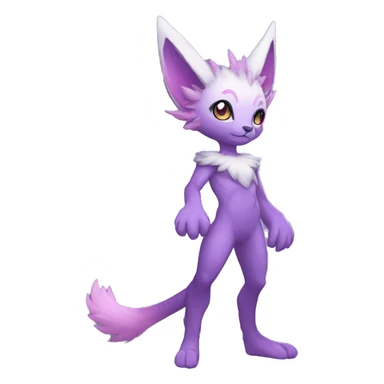 Anthro Sona-Fakemon Nebula Full Body sticker